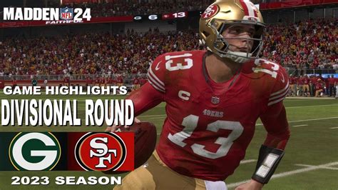 Green Bay Packers vs San Fransisco 49ers | NFL 2023 Divisional Round - YouTube