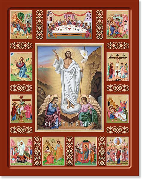 Lent and Easter Icons: Christ is Risen Story Icon | Monastery Icons