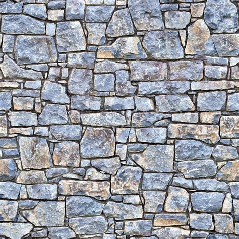 Free Seamless Textures - Stone wall with different size and shape