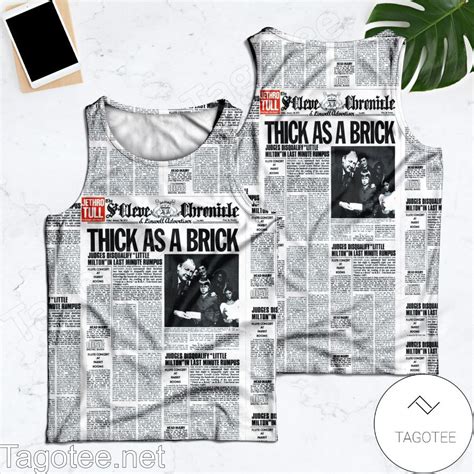 Jethro Tull Thick As A Brick Album Cover Tank Top - Tagotee