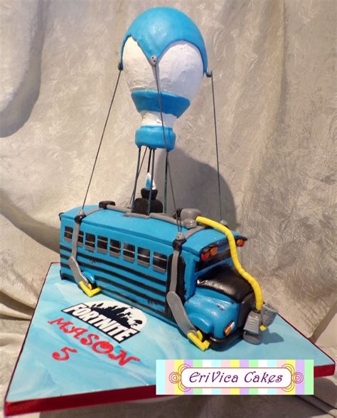 Fortnite Battle Bus Birthday Cake | Childrens birthday cakes, Bus cake ...