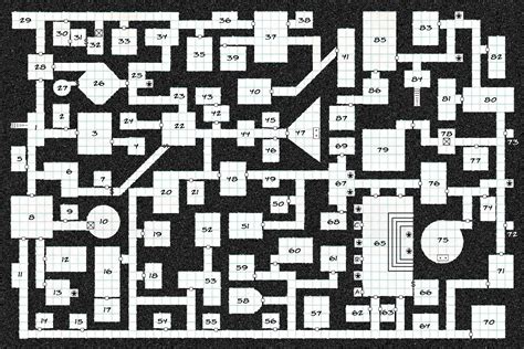 B&W Dungeon Maps | Creative Commons Licensed Maps | Paratime Design Cartography