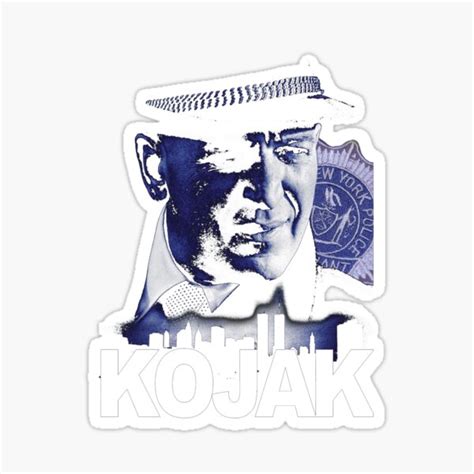 "KOJAK 70s Retro TV Show" Sticker for Sale by marcellarttee | Redbubble