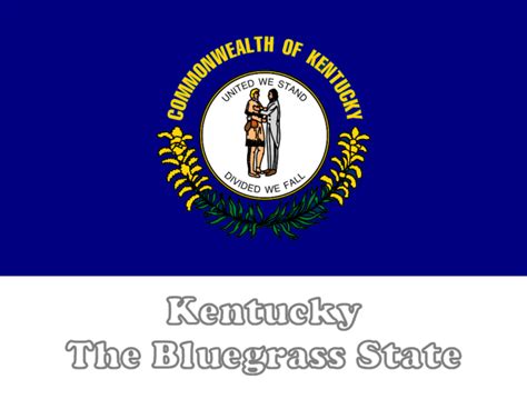 Large, Horizontal, Printable Kentucky State Flag, from NETSTATE.COM