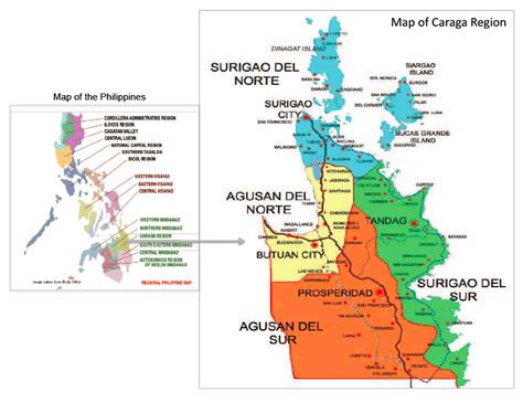 Caraga Region, Northeastern part in Mindanao