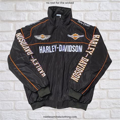 Harley Davidson Biker Jacket - Etsy