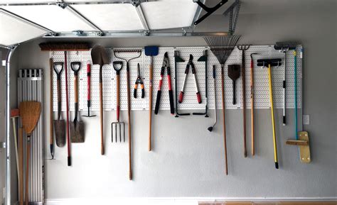 White Metal Pegboard Pack - Two 32in x 16in Pegboard Tool Boards | Diy projects garage, Diy ...