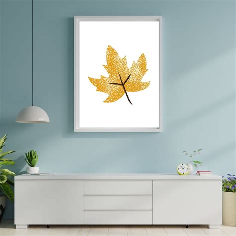 Printable Chinar Leaf, Printable Leaf, Instant Download Printable Art, Wall Decor, Instant Wall ...