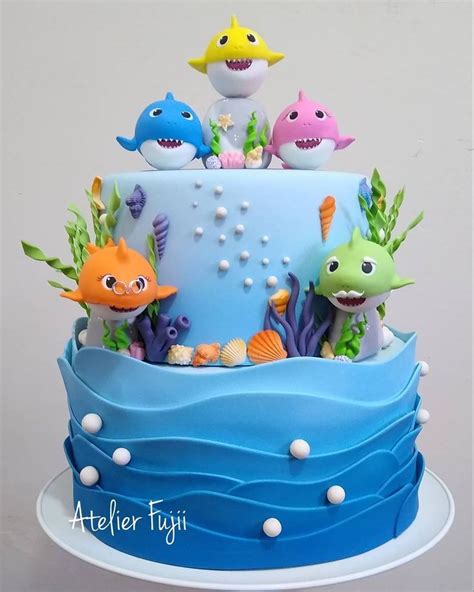 15 Adorable Baby Shark Birthday Cake Ideas (They're So Cute) | Baby birthday cakes, Shark ...