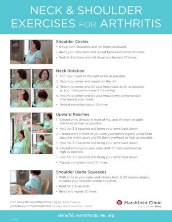 Video: Neck and shoulder exercises to relieve arthritis pain | Shine365 from Marshfield Clinic