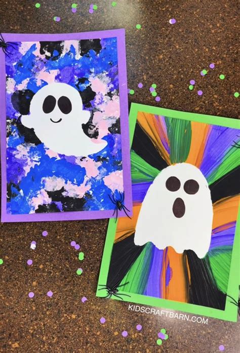 Ghost Paintings - Kids Craft Barn