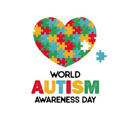 Premium Vector | Autism world day awareness. autism logo design, autistm day puzzle design.