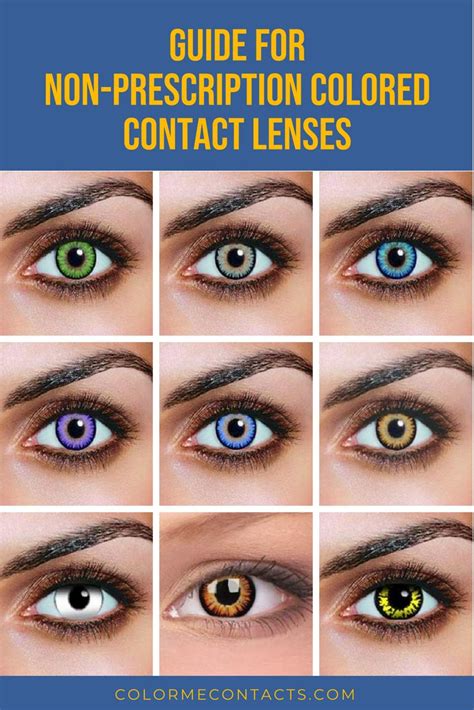 Accessorize your eyes with non-prescription color contact lenses. Non ...