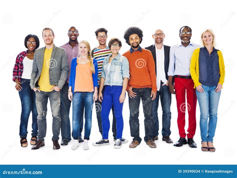 Gruop Of Diverse People Standing Together Stock Photo - Image: 39390034