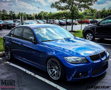 Blue E90 BMW 335i Shines on Super Deep Forgestar F14s – ModBargains.com's Blog