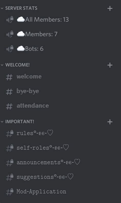 Cute Discord Server Template