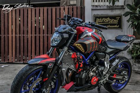 Yamaha - MT07 Custom by Dang Sticker | มอเตอร์ไซค์ยามาฮา, มอเตอร์ไซค์