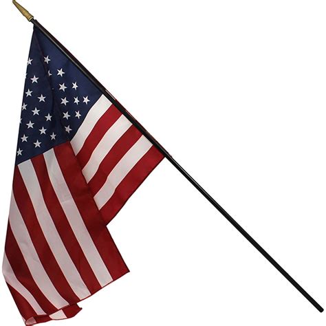 Heritage U.S. Classroom Flag, 16" x 24" Flag, 3/8" x 36" Staff - FZ ...