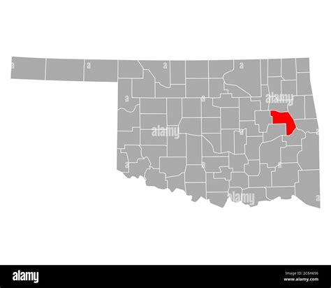 Map of muskogee oklahoma hi-res stock photography and images - Alamy