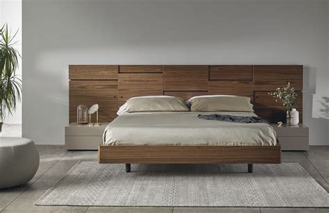 Double bed headboard - LIIN - Mobenia - contemporary / wooden / customizable