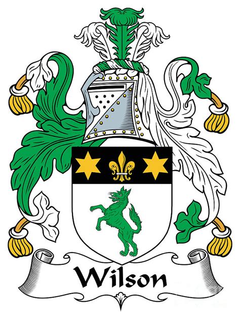 Wilson Coat of Arms II Irish Digital Art by Heraldry - Pixels