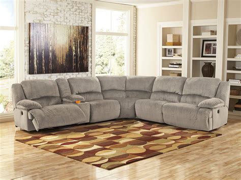 NEW WALSH 6 piece Living Room Gray Microfiber Power Reclining Sofa ...