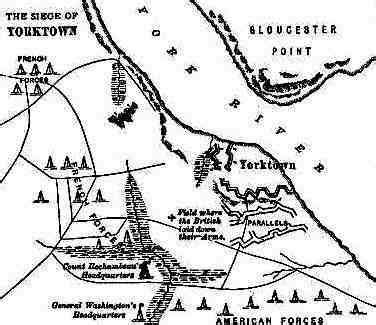 Battle Of Yorktown Map