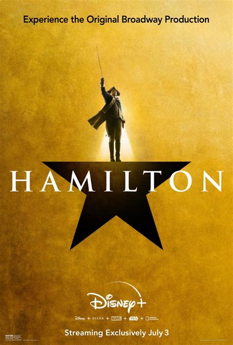 New Movie Posters for "Hamilton" Shared Ahead of Disney+ Release - WDW News Today