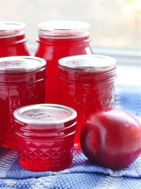 Homemade Plum Jelly - The Cooking Bride