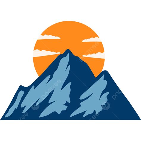 Simple Mountain Logo, Mountain, Mountain Logo, Peak PNG Transparent ...