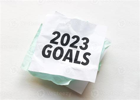 paper with text goals 2023 on white background 18966119 Stock Photo at ...