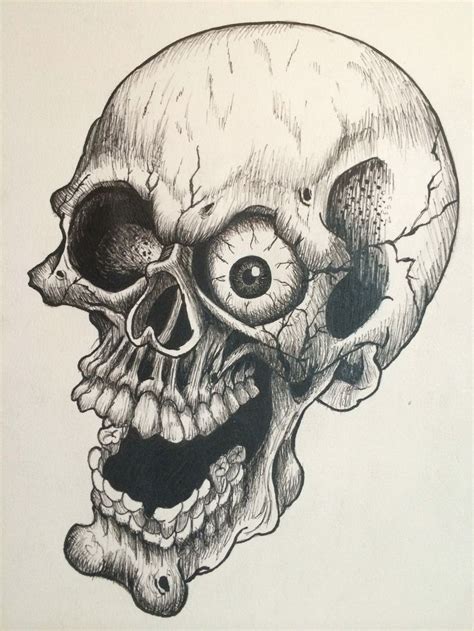 15+ Skull Drawings, Art Ideas | Tatoeage ideeën, Skelet, Tatoeages