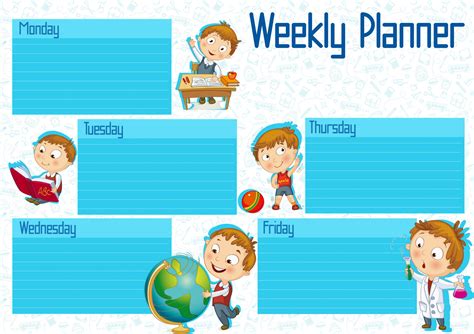 Printable Weekly Calendars for Free - My Calendar Land