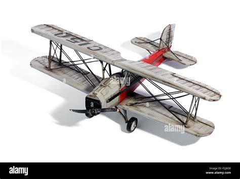 Scale model of a vintage biplane Stock Photo - Alamy