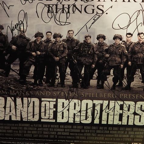 Band Of Brothers // Cast Hand-Signed Poster // Custom Frame - Rare-T - Touch of Modern