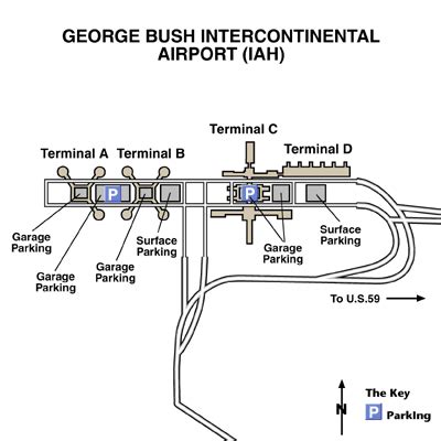 George Bush Intercontinental Airport Maps - Maps and Directions to ...