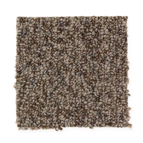 Carpet Sample-Smoke Trail - Color Weathered Wood Berber 8 in x 8 in-MO-450228 - The Home Depot