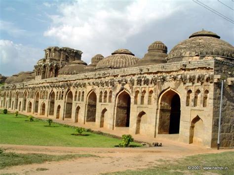 Monuments | Temples | Hills | Attractions to Visit in Hampi Elephant Stables