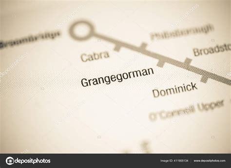 Grangegorman Station Dublin Metro Map Stock Photo by ...