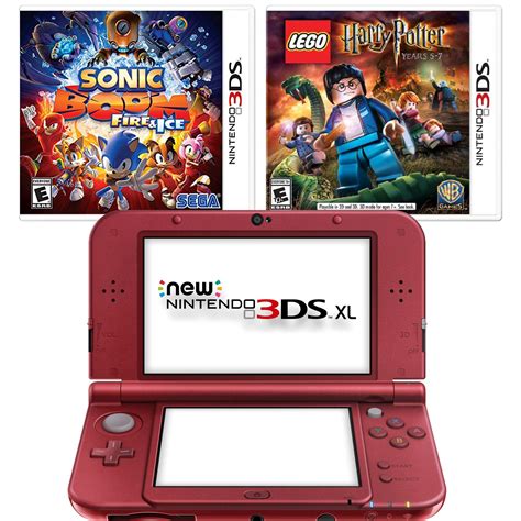 Nintendo NEW 3DS XL - Red Blast from the Past Adventure System Bundle ...