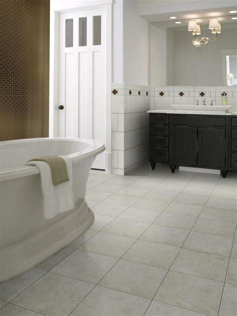 Ceramic Tile Bathroom Floors | HGTV