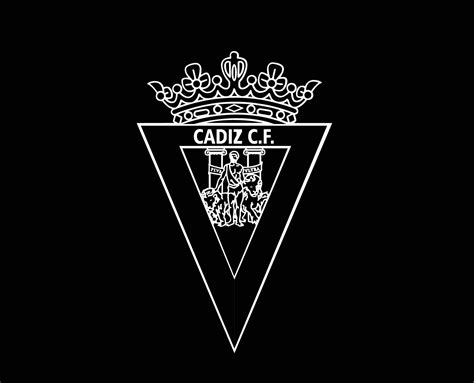 Cadiz CF Club Logo Symbol White La Liga Spain Football Abstract Design Vector Illustration With ...