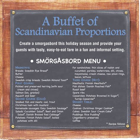 Swedish Smorgasbord Menu Recipes | Besto Blog