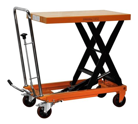 Hydraulic Scissor Lift Table Trolley 500kg SWL | Material Lifts | Lift ...