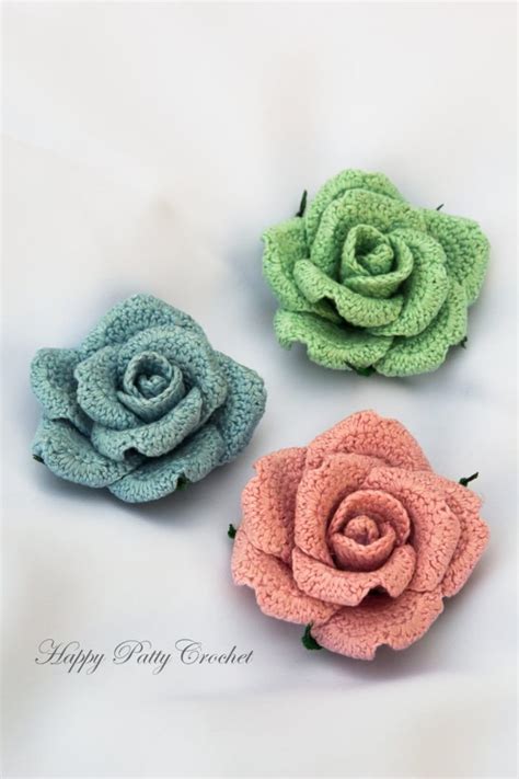 Crochet Flower PATTERN Crochet Rose Pattern Crochet - Etsy