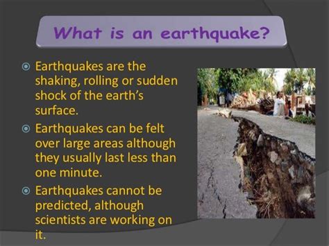 Earthquake presentation