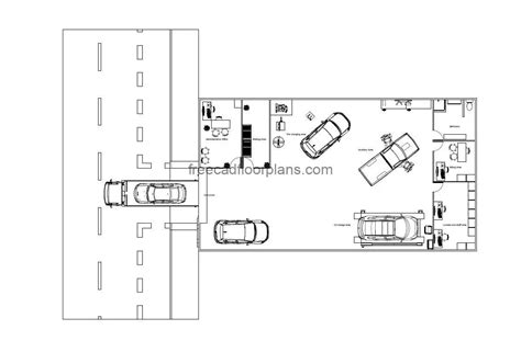 Mechanical Workshop PDF Drawing - Free CAD Drawings