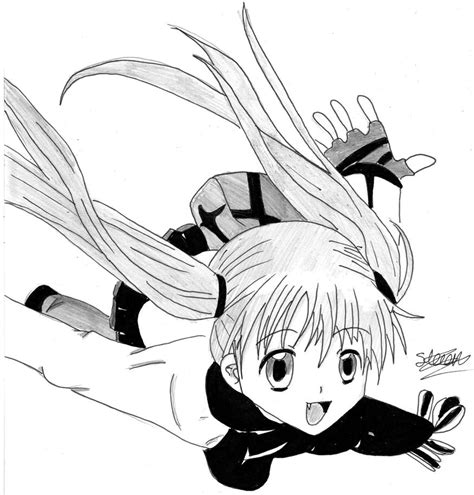 anime girl flying by flashtheteddy on DeviantArt