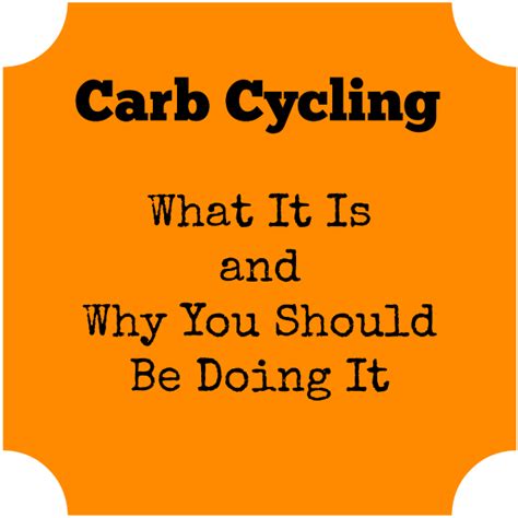 Carb Cycling: What It Is and Why You Should Be Doing It - WONDERMOM WANNABE | Carb cycling, Carb ...