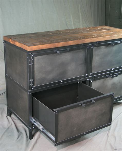 Industrial Style Filing Cabinet - Filing Cabinets